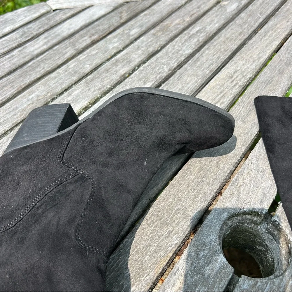 BP‎ Luke Over The Knee Tall Boots Black Faux Suede Women Size 6.5